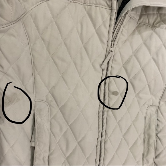 Small Columbia Quilted Zip Up Tan Winter Snow Coat - Picture 7 of 8